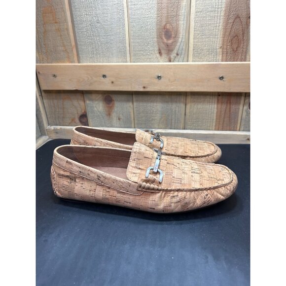 Donald J Pliner VIRO Cork Loafers Size 10 Natural Brown With  display picture 1